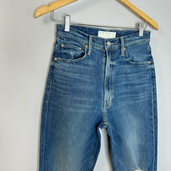 Mother Superior High Waisted Study Hover Straight Jeans Something Reveal Sz. 26 - Picture 3 of 16